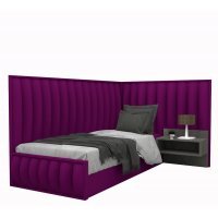 Pat Tapitat de Colt DIVINO 90 ST fara noptiere, Rico 07 Pat Tapitat de Colt DIVINO 90 ST fara noptiere, Rico 07